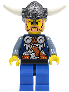 LEGO Minifigure-Viking Warrior 2f-Vikings-VIK013-Creative Brick Builders